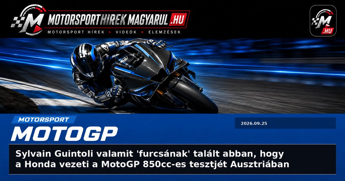 Sylvain Guintoli valamit 'furcsának' talált abban, hogy a Honda vezeti a MotoGP 850cc-es tesztjét Ausztriában