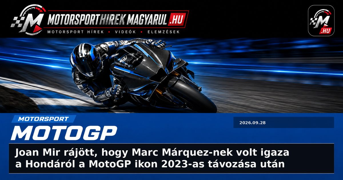 Joan Mir rájött, hogy Marc Márquez-nek volt igaza a Hondáról a MotoGP ikon 2023-as távozása után