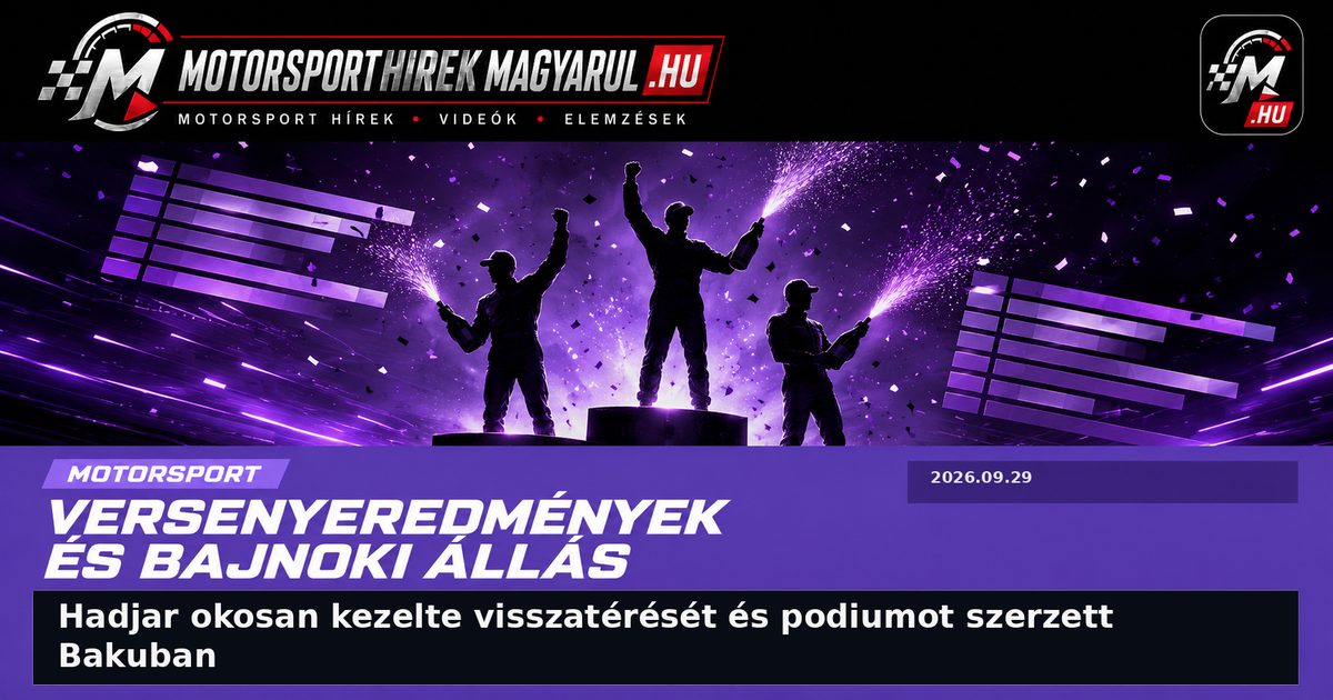 Hadjar okosan kezelte visszatérését és podiumot szerzett Bakuban
