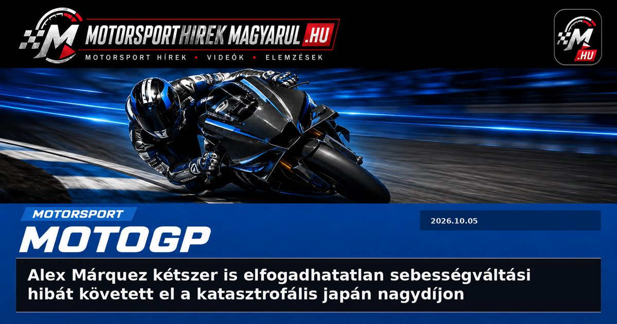 Alex Márquez kétszer is elfogadhatatlan sebességváltási hibát követett el a katasztrofális japán nagydíjon