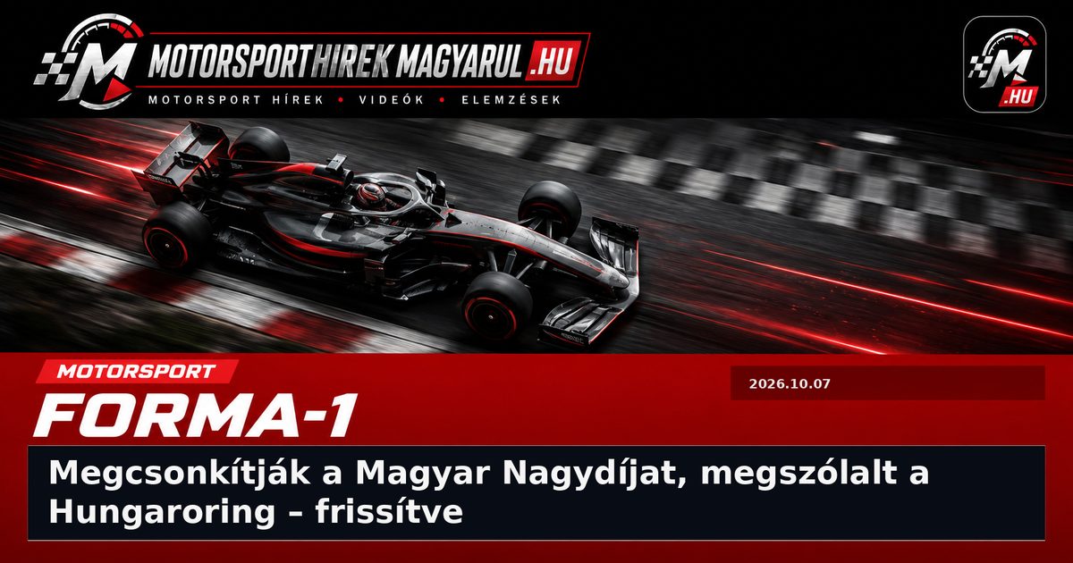 Megcsonkítják a Magyar Nagydíjat, megszólalt a Hungaroring – frissítve