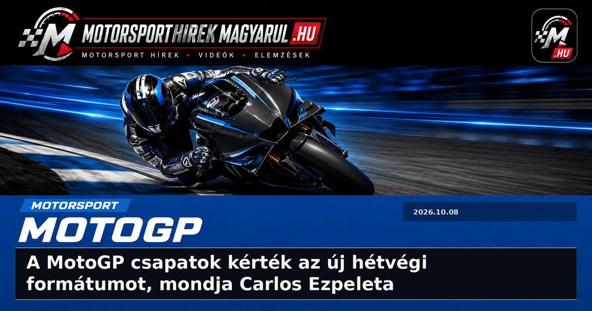 A MotoGP csapatok kérték az új hétvégi formátumot, mondja Carlos Ezpeleta