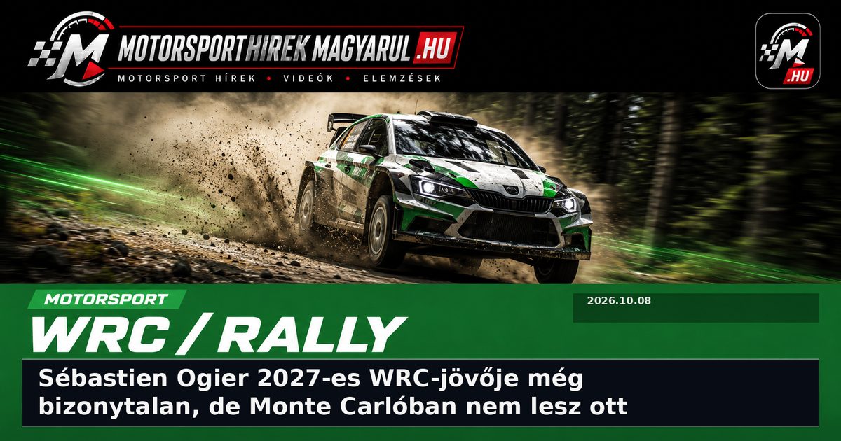 Sébastien Ogier 2027-es WRC-jövője még bizonytalan, de Monte Carlóban nem lesz ott