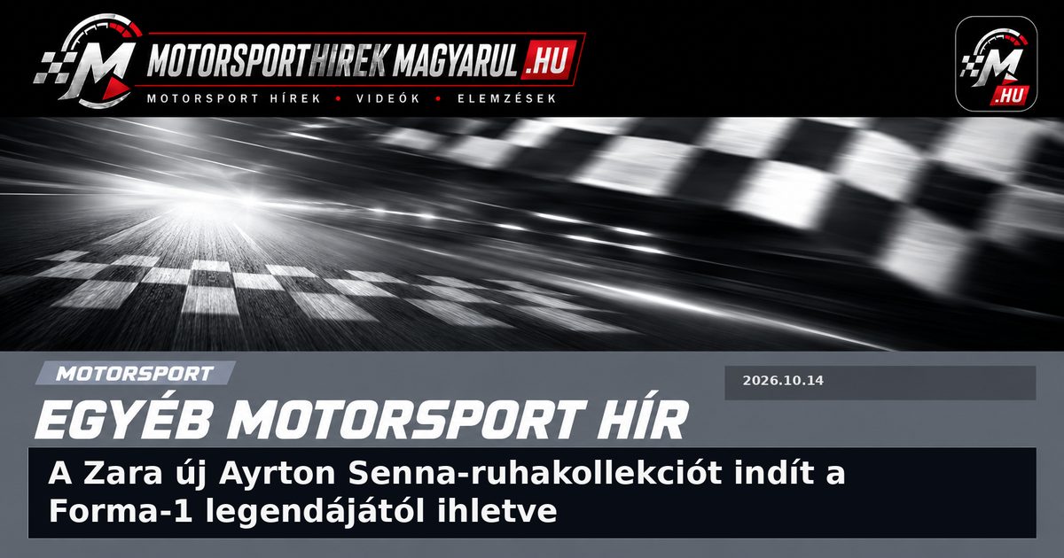 A Zara új Ayrton Senna-ruhakollekciót indít a Forma-1 legendájától ihletve