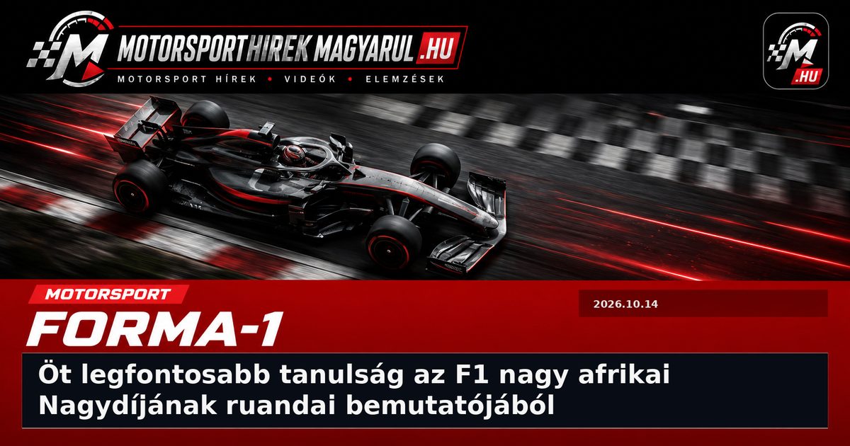 Öt legfontosabb tanulság az F1 nagy afrikai Nagydíjának ruandai bemutatójából