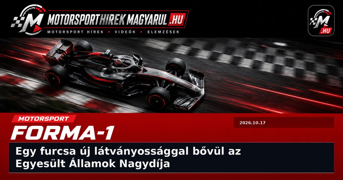 Egy furcsa új látványossággal bővül az Egyesült Államok Nagydíja
